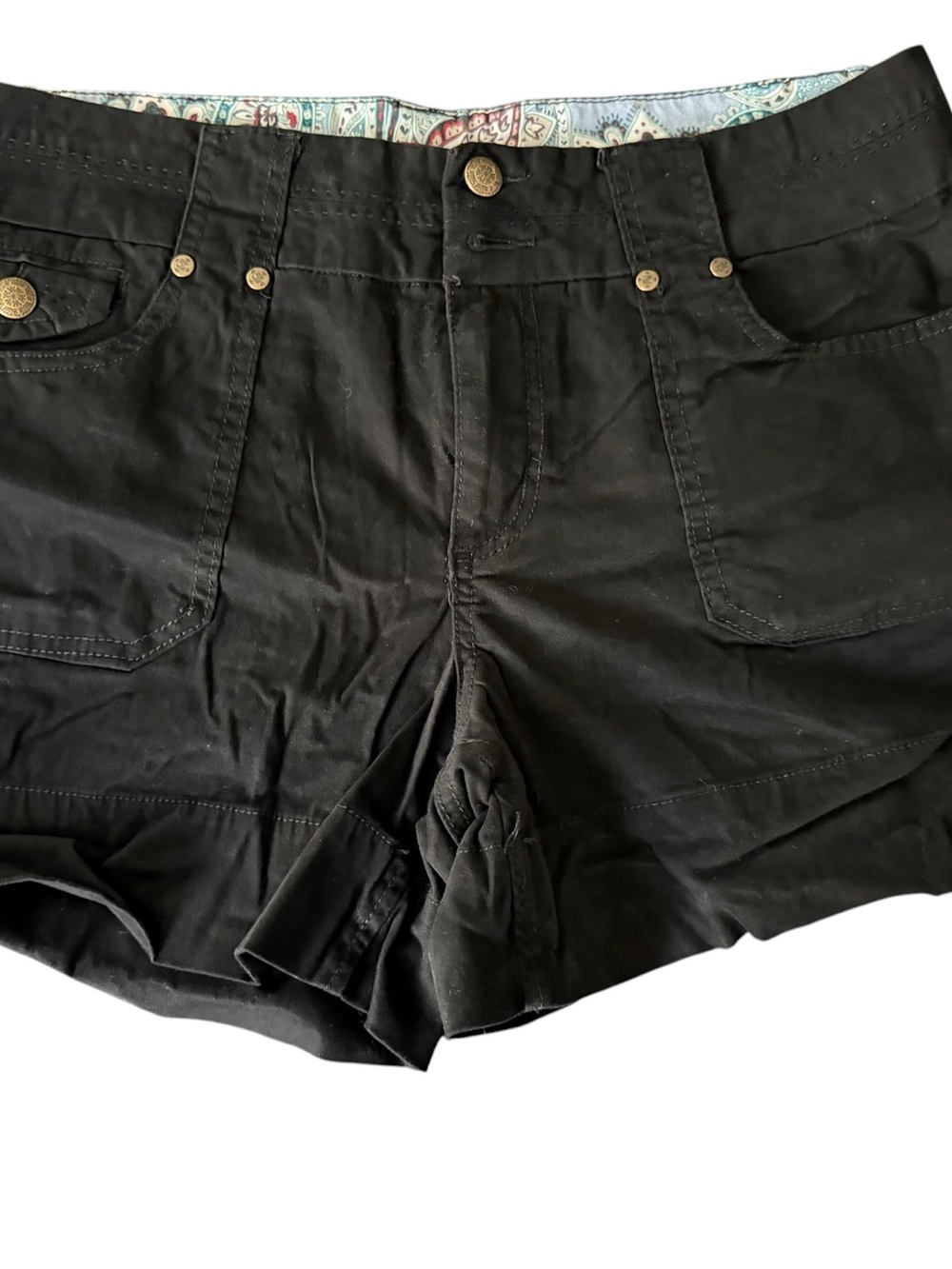 Black Women's Casual Cotton-Blend Shorts